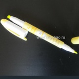 Флуоресцентный маркер 2-х сторонний жёлтый  4/1мм.
