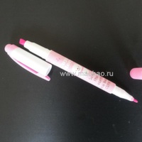 Флуоресцентный маркер 2-х сторонний розовый 4/1мм.
